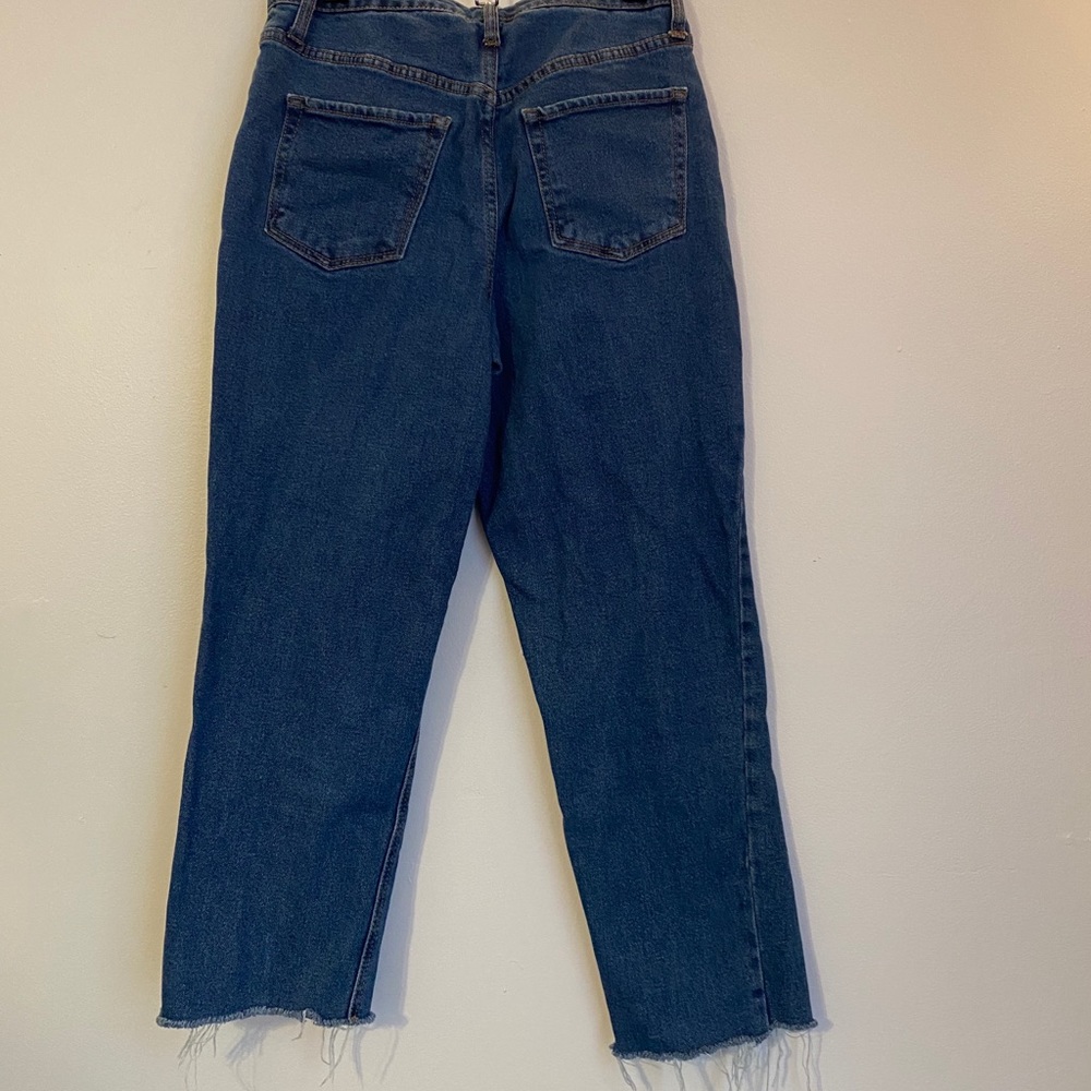 Cropped Medium Wash Jeans
